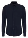 Corneliani Buttoned Shirt In Blue