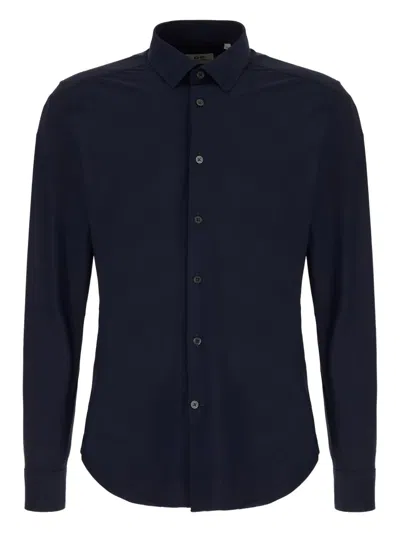 Corneliani Buttoned Shirt In Blue