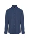 Corneliani Buttoned Shirt In Blue