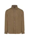 Corneliani Buttoned Shirt In Brown