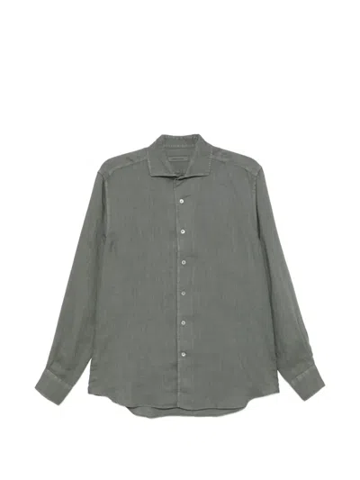 Corneliani Buttoned Shirt In Gray