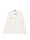 Corneliani Buttoned Shirt Jacket In White