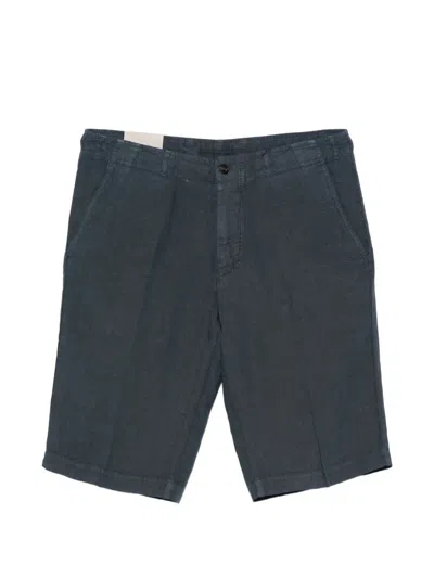 Corneliani Buttoned Trousers In Blue