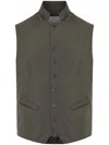 Corneliani Buttoned Vest In Green