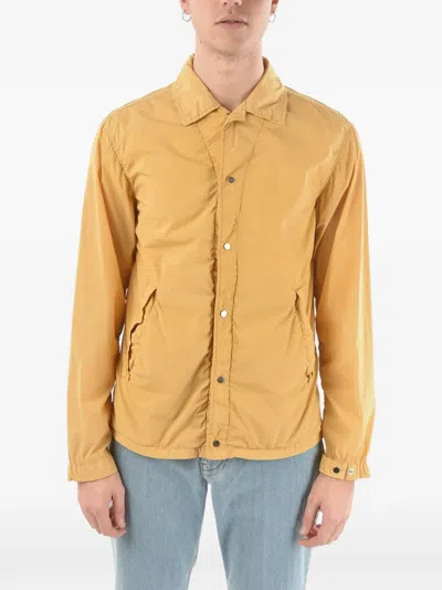 Corneliani Button-fastening Long-sleeve Jacket In Yellow