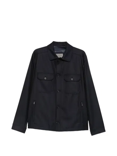Corneliani Jacke Mit Knopfverschluss In Blue