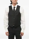 Corneliani Button-front Waistcoat In Black