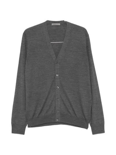 Corneliani Button-up Cardigan In Gray
