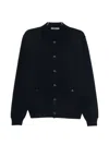 Corneliani Button-up Flap-pocket Cardigan In Blue