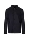 Corneliani Button-up Multi-pocket Jacket In Blue