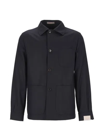 Corneliani Button-up Overshirt Jacket In Multi
