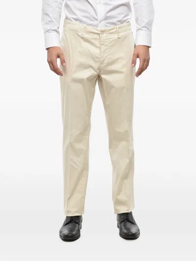 Corneliani Button-up Straight-leg Trousers In White
