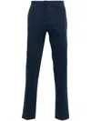 Corneliani Canvas Chinos In Blue