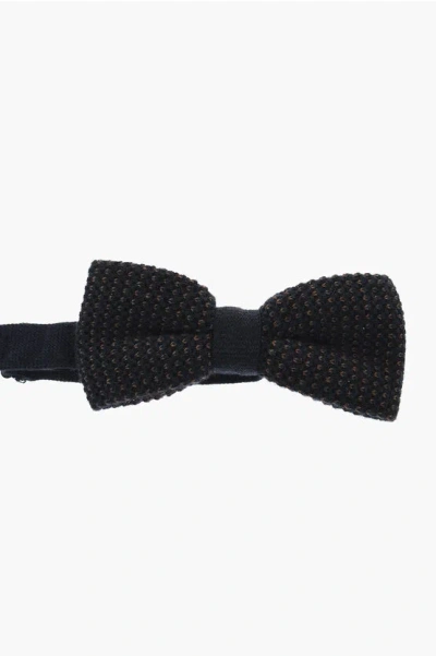 Corneliani Cashmere Blend Knitted Bow Tie