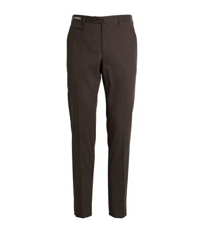 Corneliani Cashmere Chinos In Brown