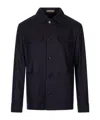Corneliani Button-up Multi-pocket Jacket In Blue