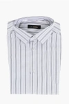 Corneliani Cc Brothers Cotton Shirt With Balanced Stripe Motif