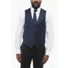 Corneliani Cc Cllection 4 Buttons Refined Wool Men's Vest