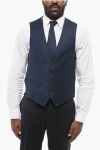 Corneliani Cc Cllection 4 Buttons Refined Wool Vest