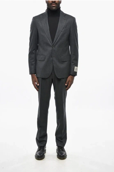 Corneliani Cc Collection 2-button Virgin Wool Suit In Gray