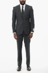 Corneliani Cc Collection Stretch Virgin Wool Refined Suit With Notch La