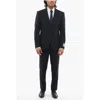 Corneliani Cc Collection 3-piece Refined Suit With Peak Lapel In Black