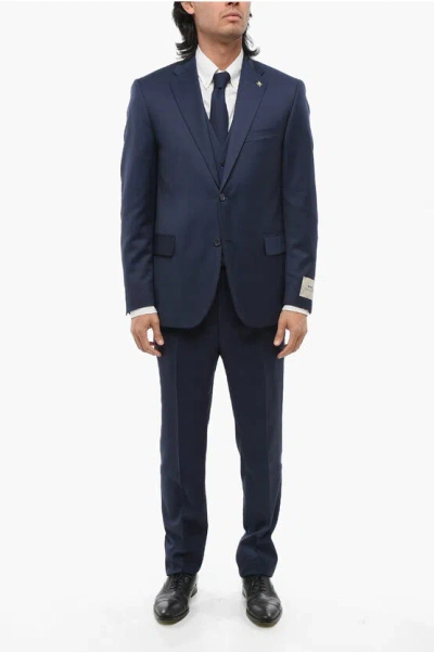 CORNELIANI CC COLLECTION 3-PIECE RIGHT VIRGIN WOOL SUIT