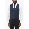 Corneliani Cc Collection 4 Buttond Reset Wool Men's Vest