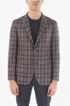 Corneliani Cc Collection Check Right Tatch Pocket 2-button Blazer
