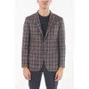 Corneliani Cc Collection Check Right Tatch Pocket 2-button Blazer