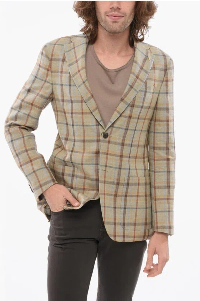 Corneliani Cc Collection Checkered Refined Blazer