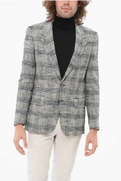 Corneliani Cc Collection Checkered Reset Blazer