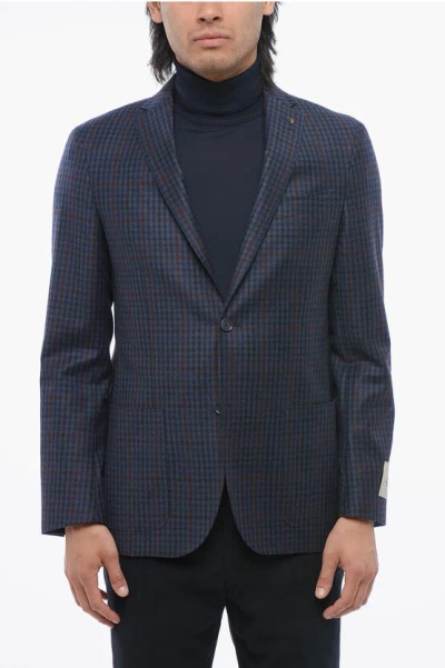 Corneliani Cc Collection Checkered Right Blazer