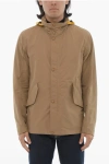 Corneliani Cc Collection Contrasting-hooded Windbreaker Jacket