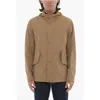Corneliani Cc Collection Contrasting-hooded Windbreaker Jacket