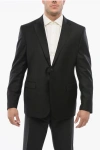Corneliani Cc Collection Virgin Wool Blazer With Flap Pockets