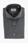 Corneliani Cc Collection Cotton Shirt With Gingham Pattern