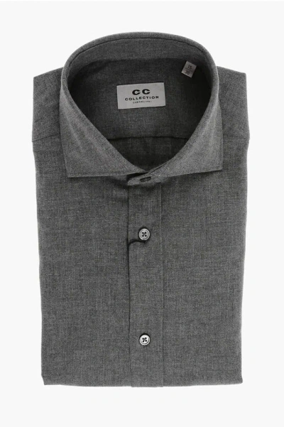Corneliani Cc Collection Cotton Shirt With Standard Collar