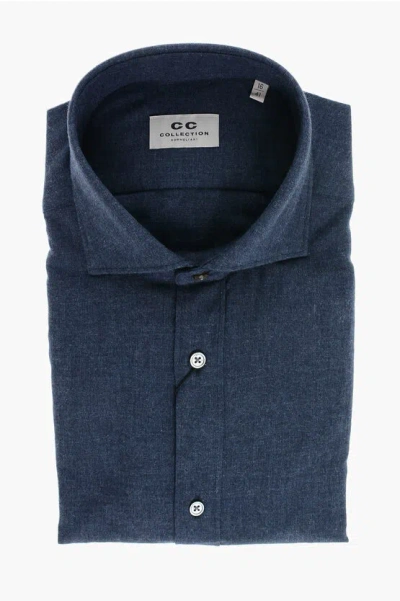 Corneliani Cc Collection Cotton Shirt With Standard Collar