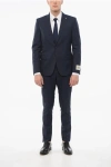 Corneliani Cc Collection District Check Reset Virgin Wool Suit In Blue
