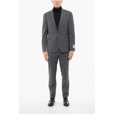 CORNELIANI CC COLLECTION DISTRICT CHECK RIGHT VIRGIN WOOL MEN'S SUIT