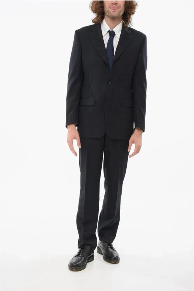 Corneliani Cc Collection Extrafine Wool Suit With Flap Pockets