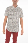Corneliani Cc Collection Floral Patterned Short-sleeve Shirt With Butto