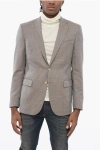 Corneliani Cc Collection Geometric Patterned Virgin Wool Blazer