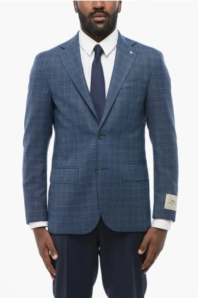 Corneliani Cc Collection Half-lined Refined Jacquard Wool Blazer Grösse 50