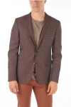 Corneliani Cc Collection Half-lined Reset Geometric Patterned Blazer