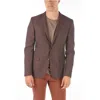 Corneliani Cc Collection Half-lined Reset Geometric Patterned Blazer