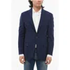 Corneliani Cc Collection Half-lined Reset Wool Blend Blazer