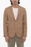 Corneliani Cc Collection Half-lined Retailored Suit With Check Pattern
