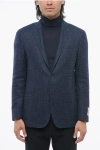 Corneliani Cc Collection Half-lined Right Jacquard Fabric Blazer